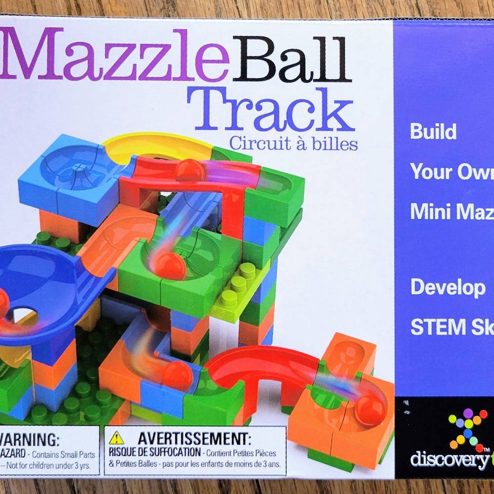 Discovery Toys - Build A Ball Maze -Mazzle Ball Track - NIB